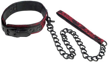 CalExotics Scandal Collar with Leash Black