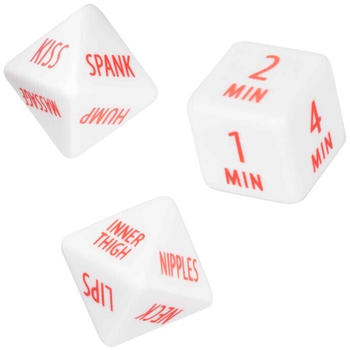 CalExotics Tempt & Tease Dice White