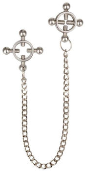 CalExotics 4 Point Nipple Press w Chain Black