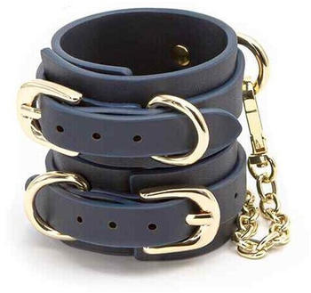 NS Novelties Bondage Couture Wrist Cuff Blue
