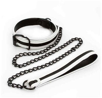 NS Novelties Glo Bondage Collar And Leash Green