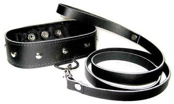 Sportsheets Leather Collar & Leash Set