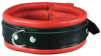 Kiotos Leather Collar 5 cm Red