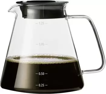 Melitta One Glaskanne Ersatz für Filterkaffeemaschine Klar Modern Zylindrisch