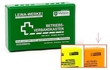 Leina-Werke Betriebsverbandkasten - Klein orange