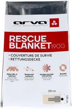 Arva Rettungsdecke 190g silber matt