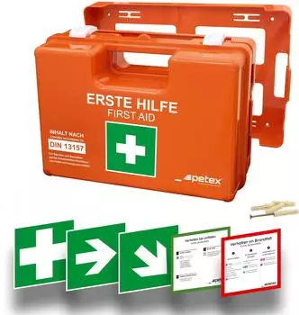 PETEX Erste Hilfe Koffer DIN 13157 Orange (43924135)