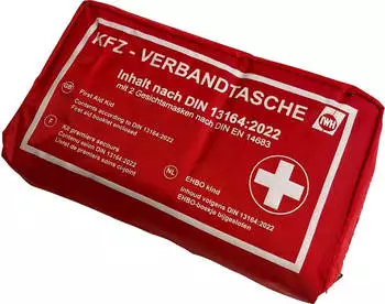 IWH KFZ-Verbandkasten rot DIN13164:2022 (023511)