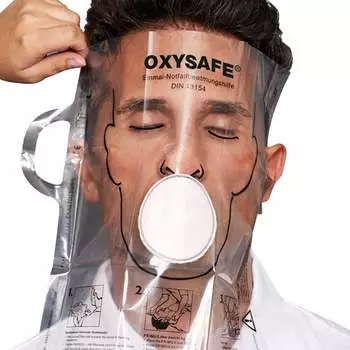 Holthaus OXYSAFE Notfallbeatmungshilfe Einmal Beatmungstuch 1 Stück