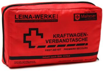 Leina-Werke KFZ Verbandtasche Compact gefüllt nach DIN13164 rot 1 Stück