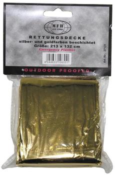 Max Fuchs Rettungsdecke silber- und goldfarben beschichtet