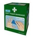 CEDERROTH Soft Foam Bandage, blau 2 Pack