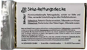 Söhngen Rettungsdecke Kinder Sirius Silber/Gold 120 x 160 cm