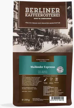 Berliner Kaffeerösterei Mailänder Espresso (250g)