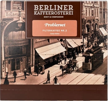 Berliner Kaffeerösterei Probierset Filterkaffee Nr.2 ganze Bohne (12x50g)