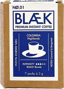 Blaek Specialty Instant Coffee No. 1 Kolumbien 21g