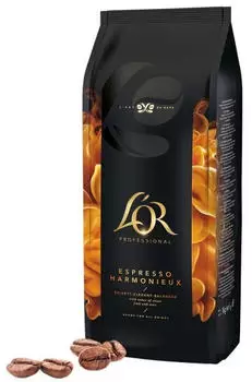 L'OR L&rsquo;OR ESPRESSO HARMONIEUX Kaffeebohnen, Arabicabohnen kr&auml;ftig, 1000 g St.