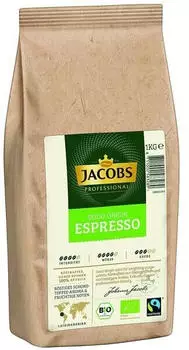 Jacobs Good Origin Espresso Bio-Kaffeebohnen, Arabicabohnen kr&auml;ftig, 1000 g St.