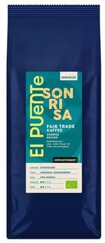 El Puente Kaffee Sonrisa Bio-Kaffee gemahlen 500g entkoffeiniert