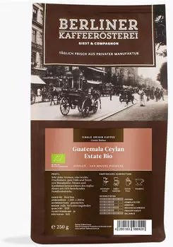 Berliner Kaffeerösterei Guatemala Finca Ceylan Bio Bohnen (250g)