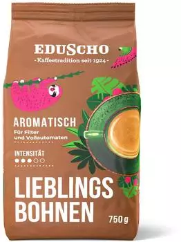 Eduscho Lieblingsbohnen Aromatisch 750 g Ganze Bohne Intensität: 3/5