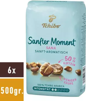 Tchibo Sanfter Moment ganze Bohnen 6x500g