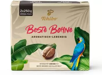 Tchibo Beste Bohne 2 x 250 g Gemahlen Intensität: 4/6