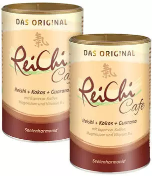 Dr. Jacobs ReiChi Cafe Reishi-Pilz Espresso Kaffee Kokos vegan (2x400 g)