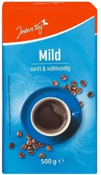 Jeden Tag Kaffee Naturmild gemahlen 500g