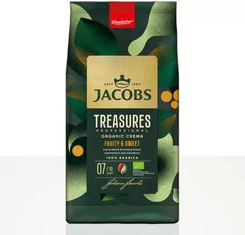 Jacobs Professional Treasures Crema Bio ganze Bohne 1kg