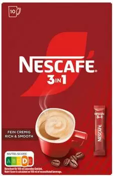 Nescafé 3in1 Sticks Fein Cremig (30 Port.)