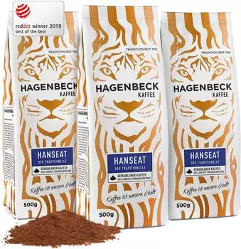 Hagenbeck Kaffee Hanseat Filterkaffee gemahlen 500g