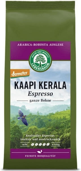 Lebensbaum Espresso Kaapi Kerala ganze Bohne (250g)