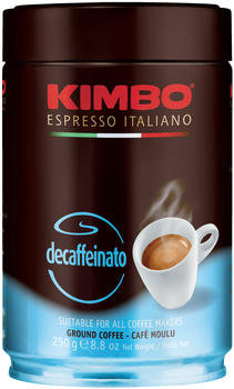 Kimbo Decaffeinato Kaffee Espresso gemahlen entkoffeiniert (250g)