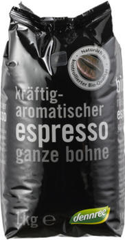 dennree Espresso kräftig-aromatisch, ganze Bohne (1 kg)