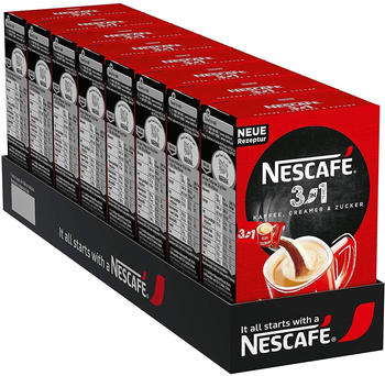 Nescafé 3in1 Sticks - Kaffee, Creamer & Zucker (8 x 10 Port.)