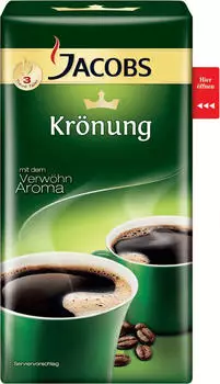 Jacobs Krönung Kaffee gemahlen (500 g) Jacobs Krönung Kaffee gemahlen (500 g)