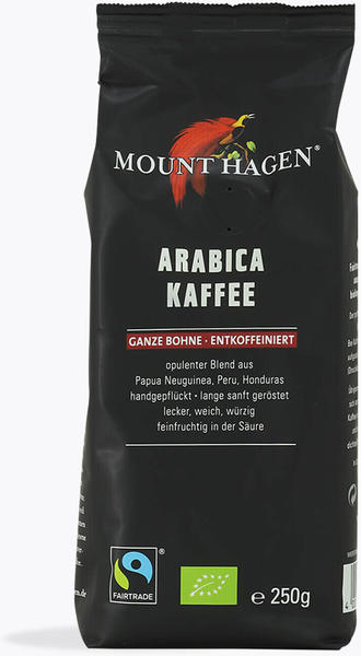 Mount Hagen Espresso entkoffeiniert ganze Bohnen Bio (250g)