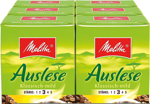 Melitta Café Auslese Klassisch-mild gemahlen (6x500g)