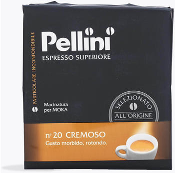 Pellini N°20 Cremoso Espresso gemahlen (2x250g)