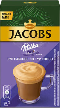 Jacobs Typ Cappuccino Choco Milka Sticks (8 Sticks)