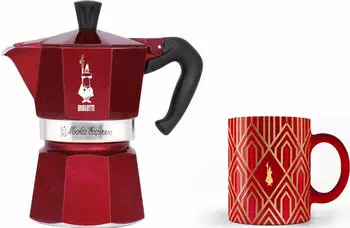 Bialetti Moka Express Deco Glam 3 inkl. 1 Tasse