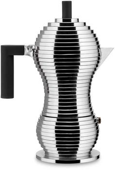 Alessi Espressokocher Pulcina Induktion Schwarz für 6 Tassen