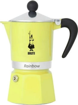 Bialetti Espressokocher Rainbow f&uuml;r 6 Tassen Gelb Espressokocher Gelb