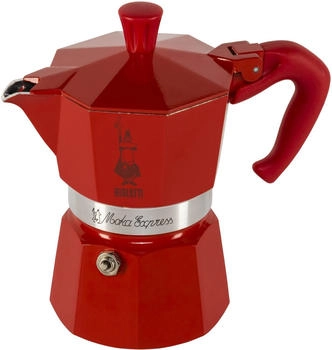 Bialetti Moka Express 3 Tassen Winter Wonderland Espressokocher Rot