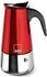 Rosso Espressomaschine 10 Tassen 460 ml Edelstahl induktionsgeeignet