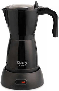 Camry Elektrischer Moka-Topf 300 ml Kapazit&auml;t Aluminiumgeh&auml;use (Schwarz)