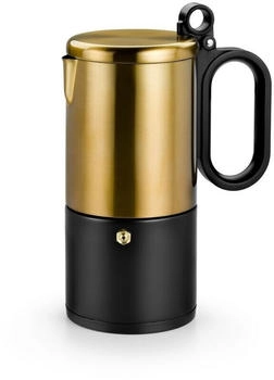 Bra Kaffe Kaffeemaschine aus Edelstahl für 12 Tassen Schwarz Induktion geeignet