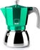 ibili Elba Green Espressomaschine 6 Tassen 300 ml Aluminiumguss Edelstahlboden induktionsgeeignet