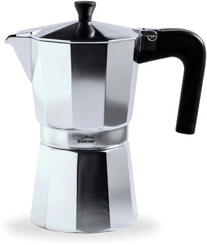 Lacor 62029 - italienische Kaffeemaschine Turin Express-Kaffeemaschine Aluminiumguss 9 Tassen
